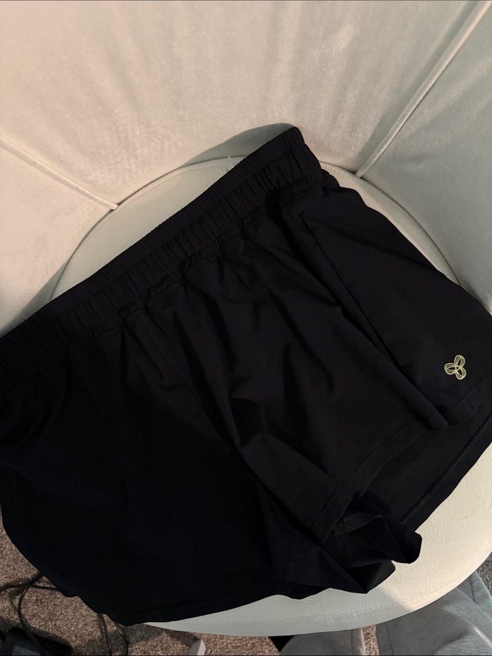 Aritzia Black Women's Athletic Shorts with Subtle Logo